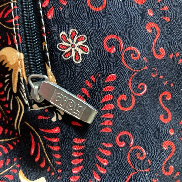 PINEDA COVALIN Vintage Otomi Hobo bag Silk&Leather with stainless steel hardware - Picture 8 of 16